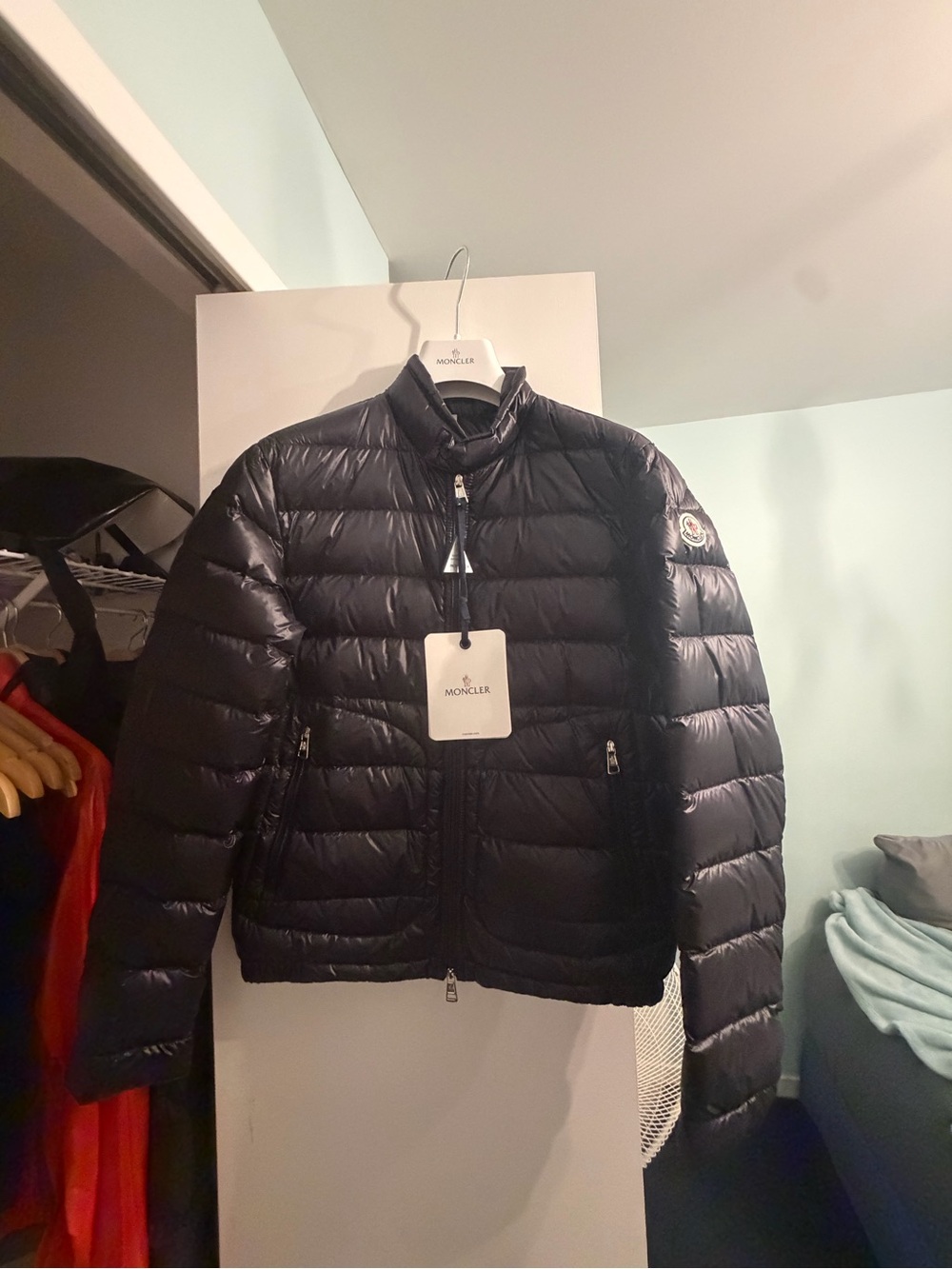 Moncler Black Acorus Down Jacket Size 0